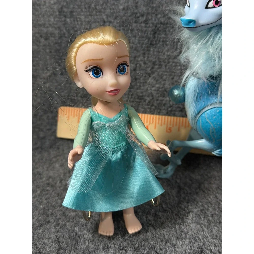 Disney Raya Sisu Dragon Light Sound, Elsa, Asha Wish Doll Figure Lot 4pc